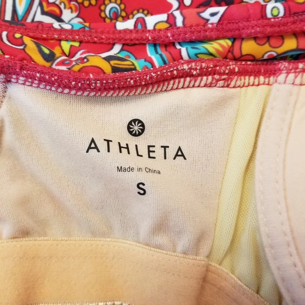 Athleta Salina Paisley Swimsuit dress floral S - Picture 2 of 8
